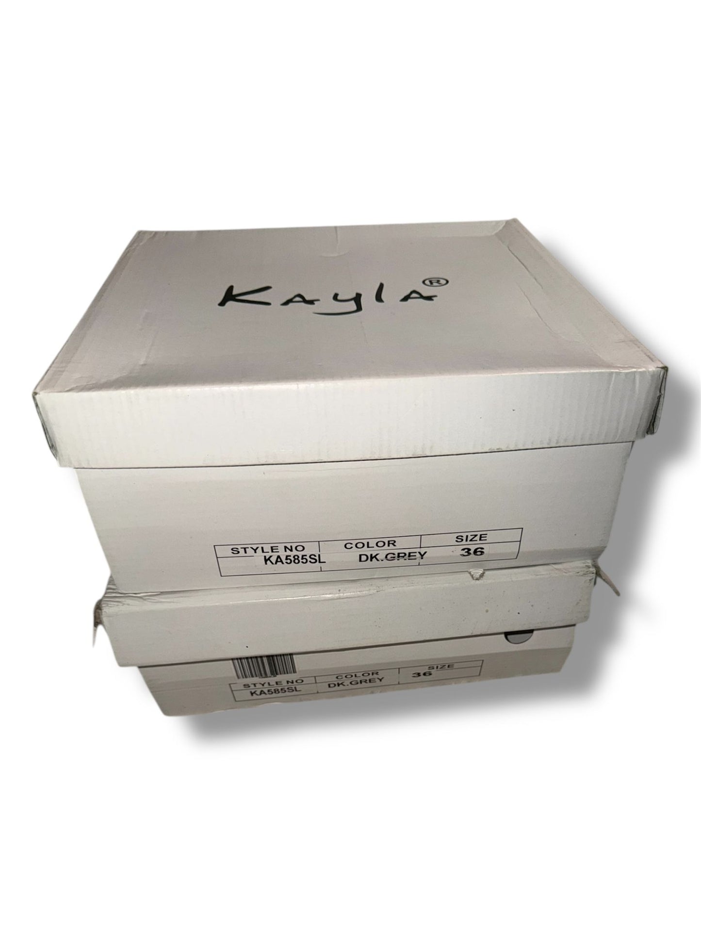 Kayla enkellaarsjes grijs