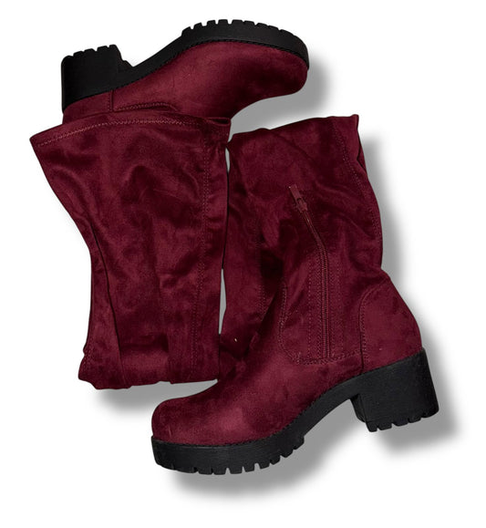 Ideal Shoes rode lange laarzen – maat 37