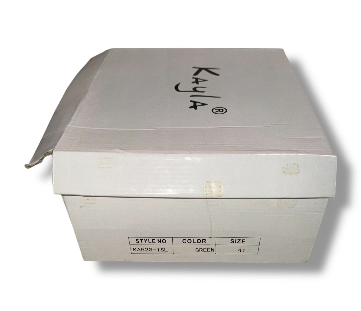 Kayla enkellaarsjes groen maat 41