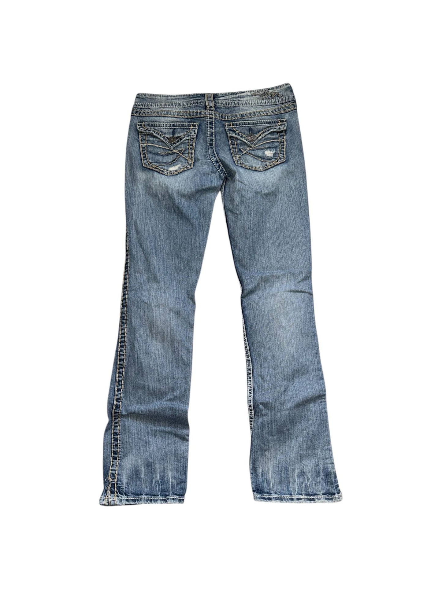 Silver Jeans Straight Fit – W29 L32 met Scheuren