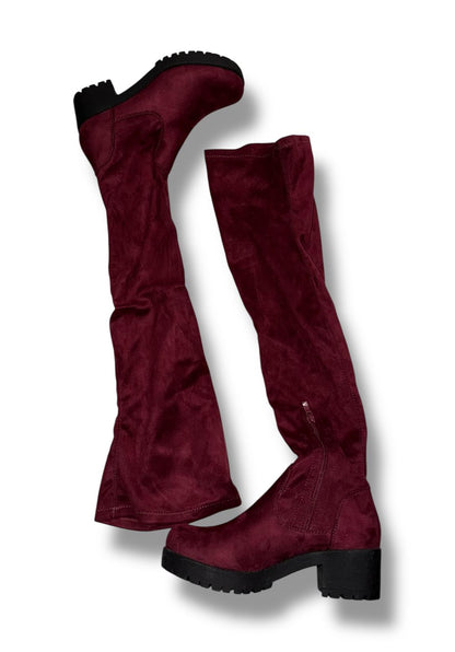 Ideal Shoes rode lange laarzen – maat 37