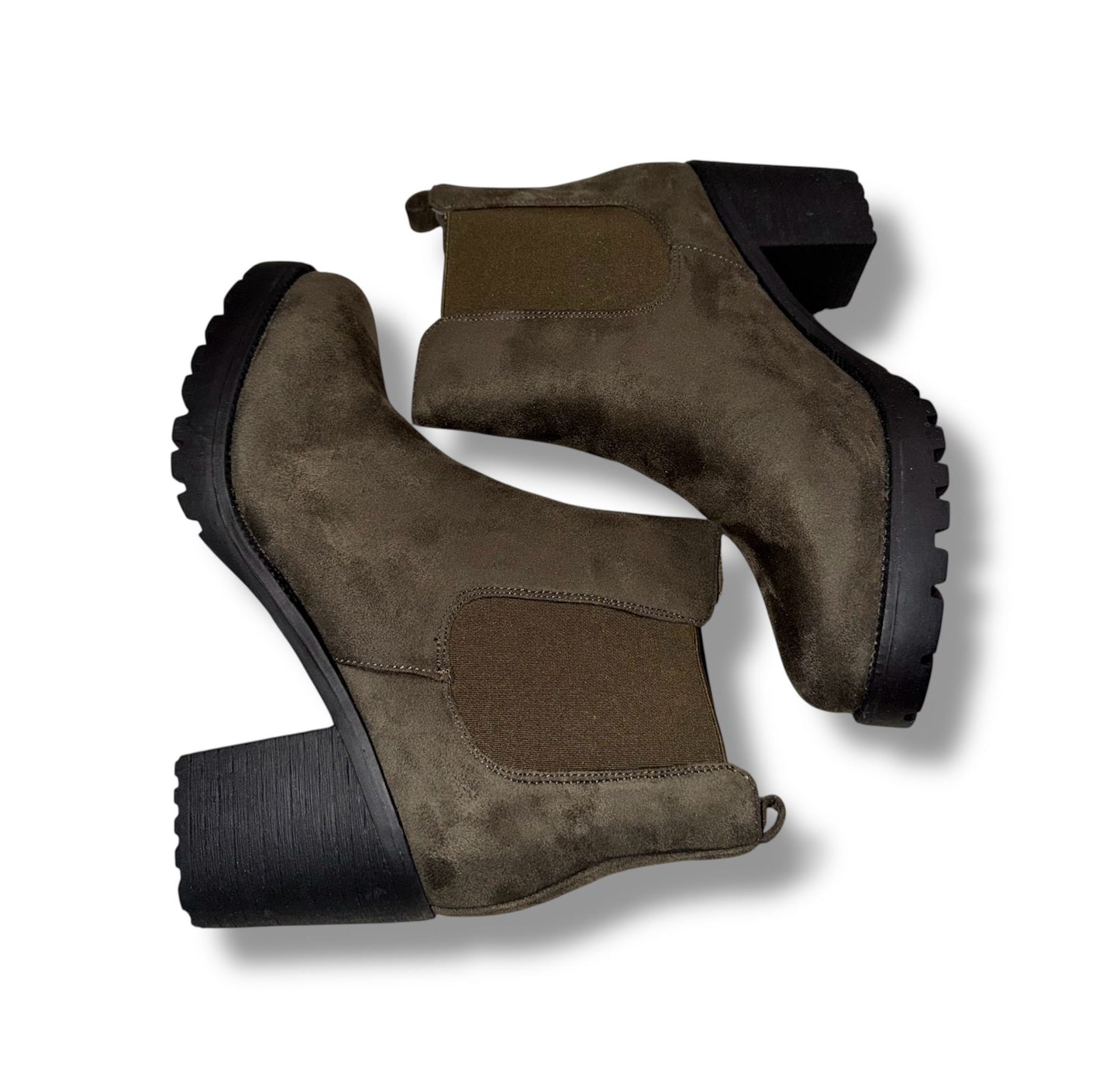 Kayla enkellaarsjes groen maat 41