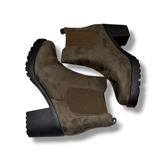 Kayla enkellaarsjes groen maat 41