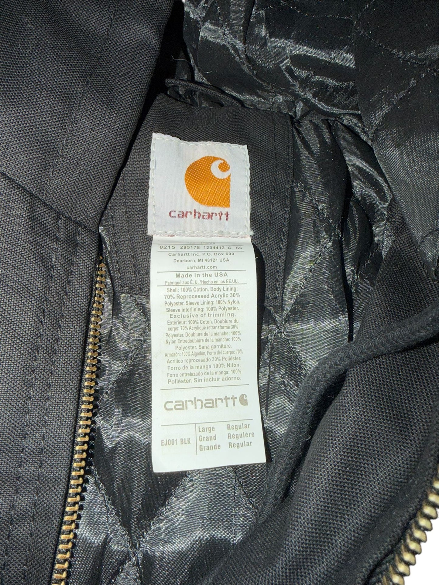 Carhartt Rework Bomber Jacket Zwart